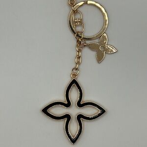 Gold & Black Clover Keychain/Bag Charm